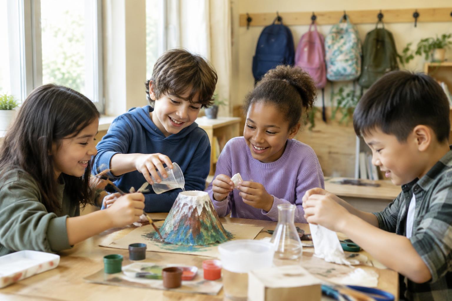 Children in the School Age room at Little Explorers Learning Academy